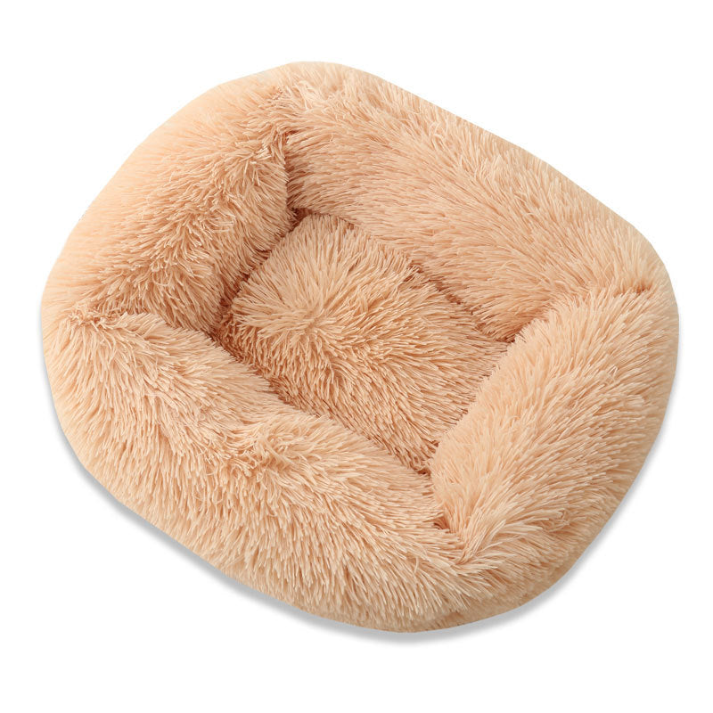 Plush Square Pet Nest Large, Medium And Small Dogs Autumn And Winter Sleeping Nest Dog Litter Cat Litter Pet Supplies