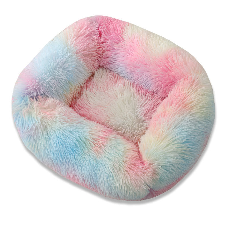 Plush Square Pet Nest Large, Medium And Small Dogs Autumn And Winter Sleeping Nest Dog Litter Cat Litter Pet Supplies