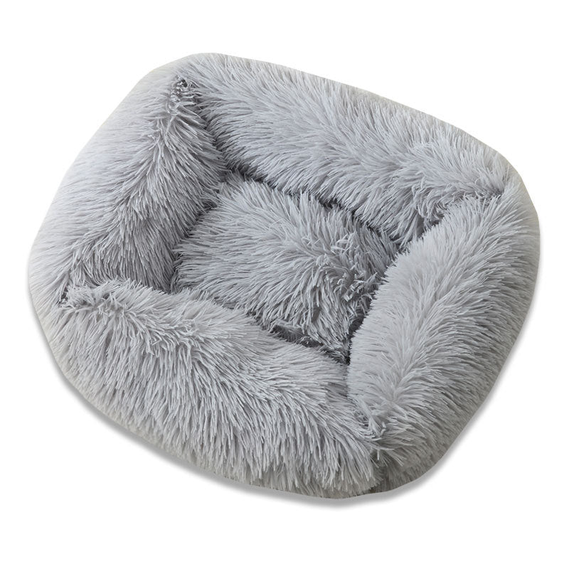 Plush Square Pet Nest Large, Medium And Small Dogs Autumn And Winter Sleeping Nest Dog Litter Cat Litter Pet Supplies