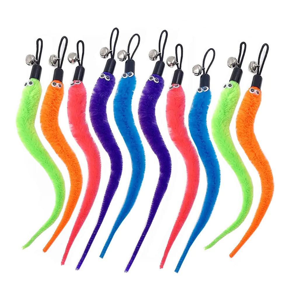 11-Piece Cat Feather Wand - Interactive Toy Set