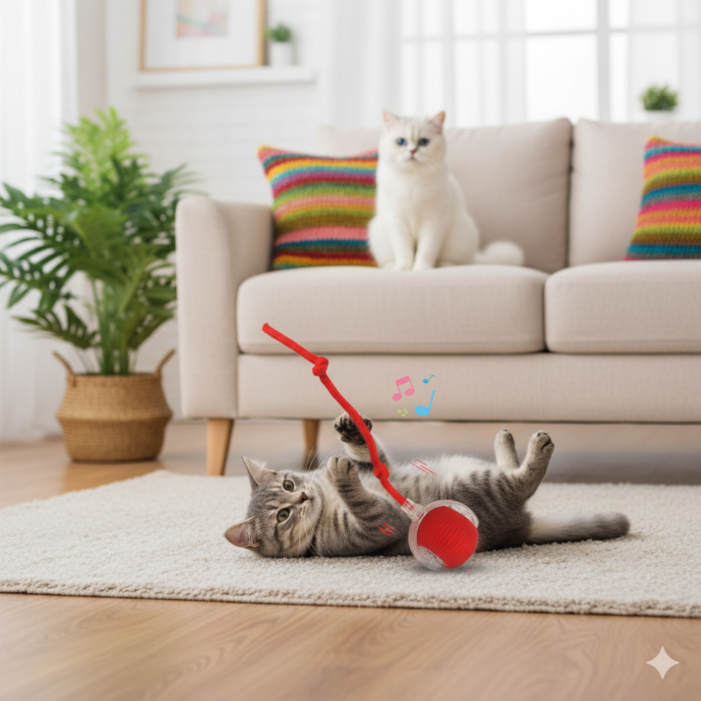 Smart Interactive Cat Ball - Automatic Rolling Toy