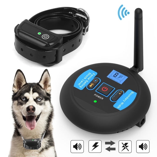 Wireless Pet Electronic Fence New Year Pet Trainer Bark Stopper Pet Supplies Toy Training Electric Shock