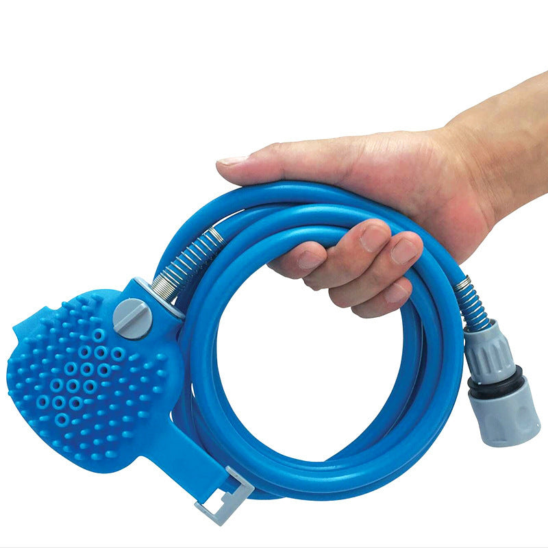 Pet Cleaning Products Silicone Shower Brush Comfortable Massager Dog Cat Bathing Artifact Shower Head