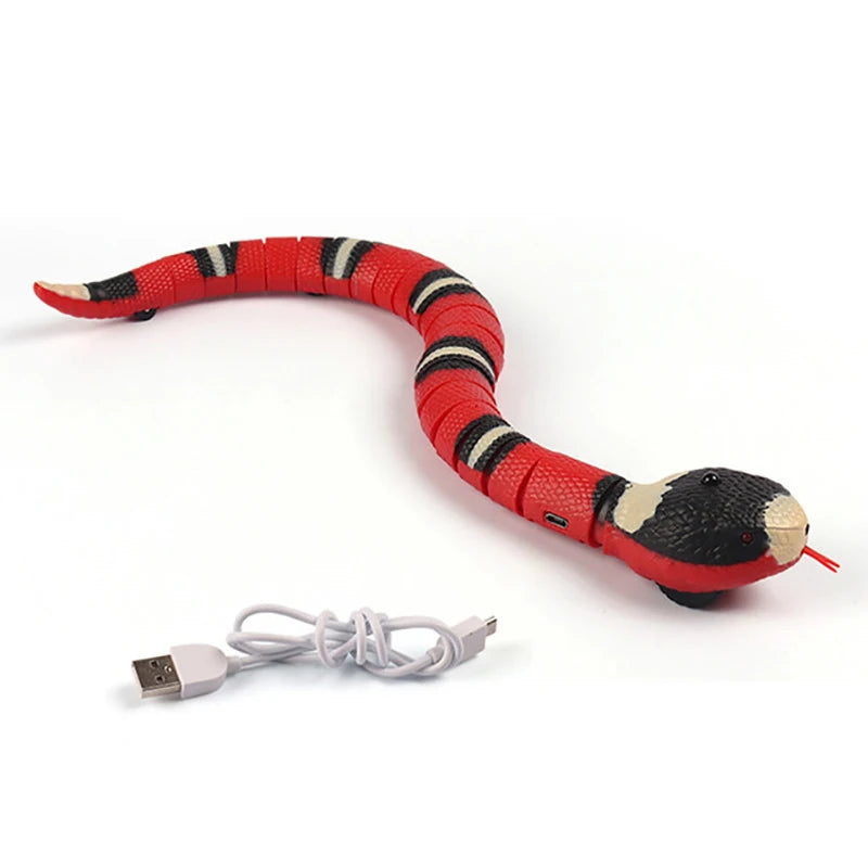 Smart Snake Cat Toy - Interactive USB Rechargeable