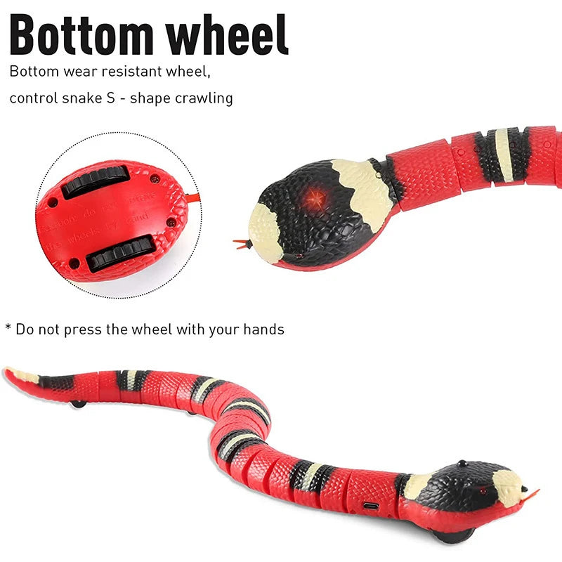 Smart Snake Cat Toy - Interactive USB Rechargeable