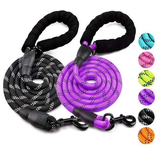Reflective Dog Leash - Strong Nylon for All Sizes