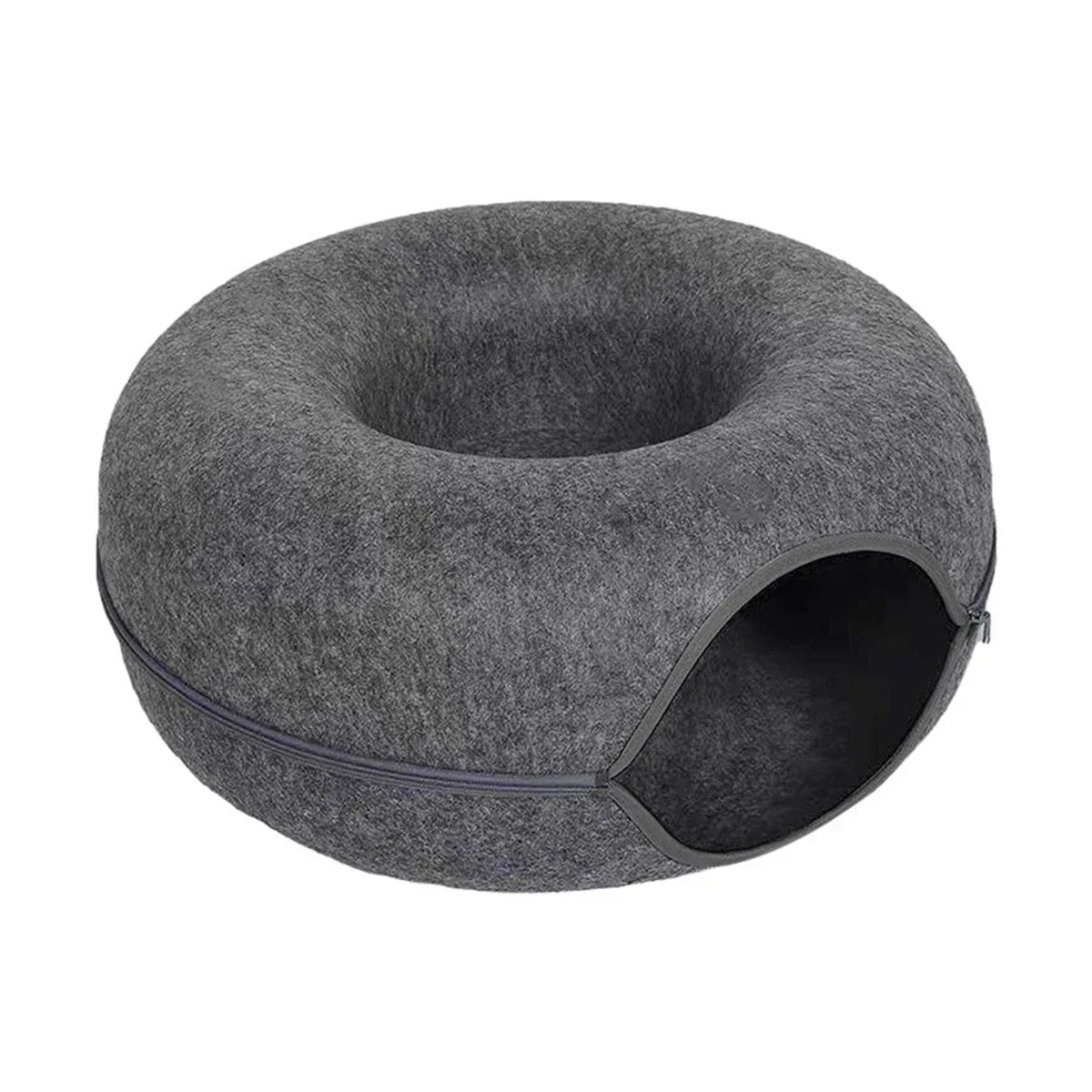 Tunnel Donut Cat Bed - Interactive Play & Sleep Combo - Petmartopia