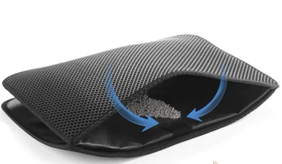 Cat Litter Trapping Mat - Double-Layer & Waterproof