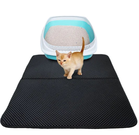 Cat Litter Trapping Mat - Double-Layer & Waterproof