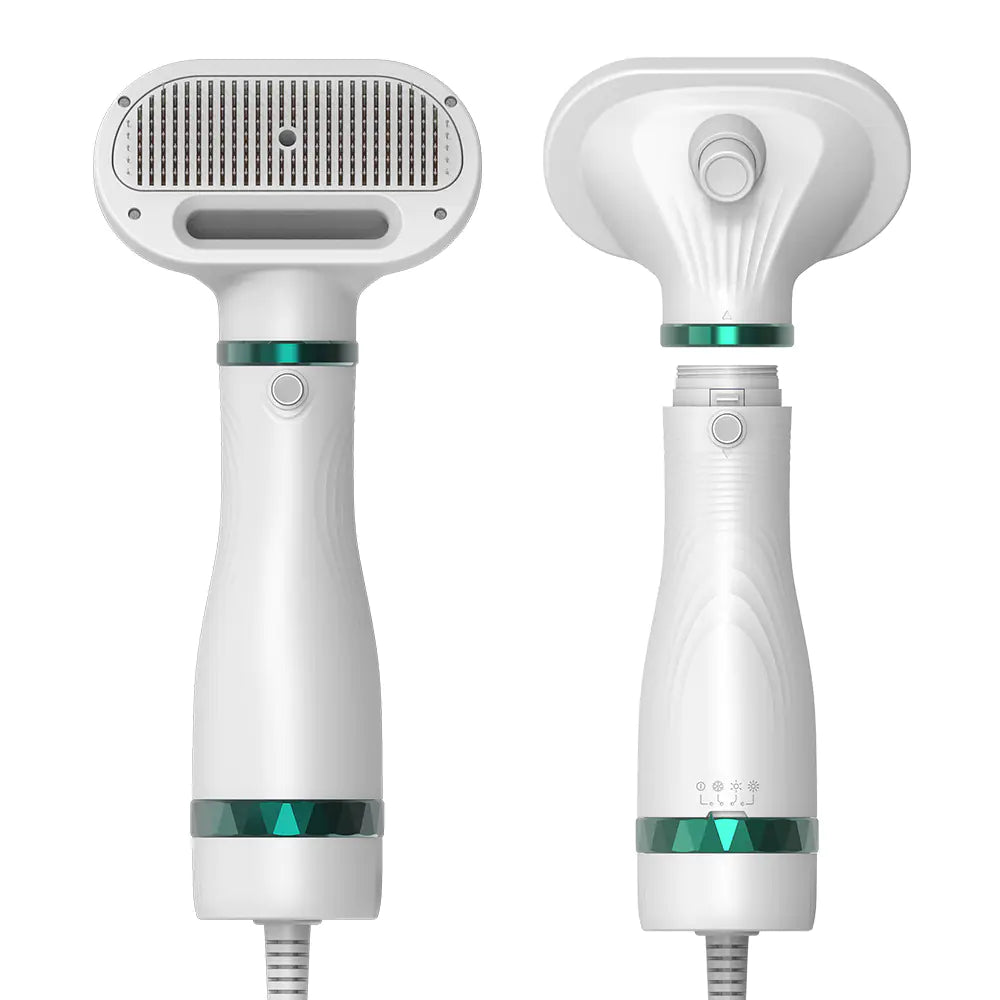 Pet Dryer & De-Shedding Brush - 2-in-1 Tool