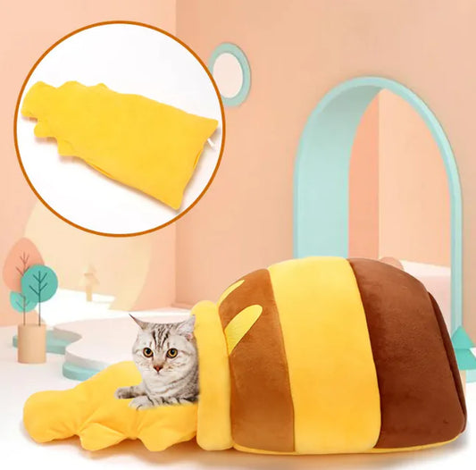 Honey Pot Calming Pet Bed - All-Season Nest
