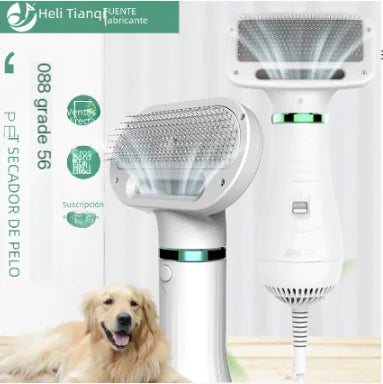 Pet Dryer & De-Shedding Brush - 2-in-1 Tool