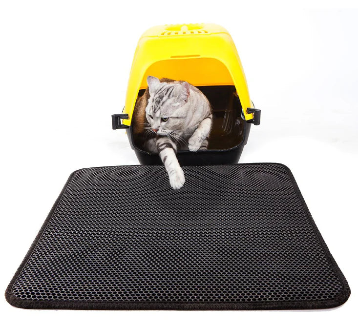 Cat Litter Trapping Mat - Double-Layer & Waterproof