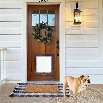 4 Way Security Cat Flap Door - Weatherproof with Locking Modes - Petmartopia