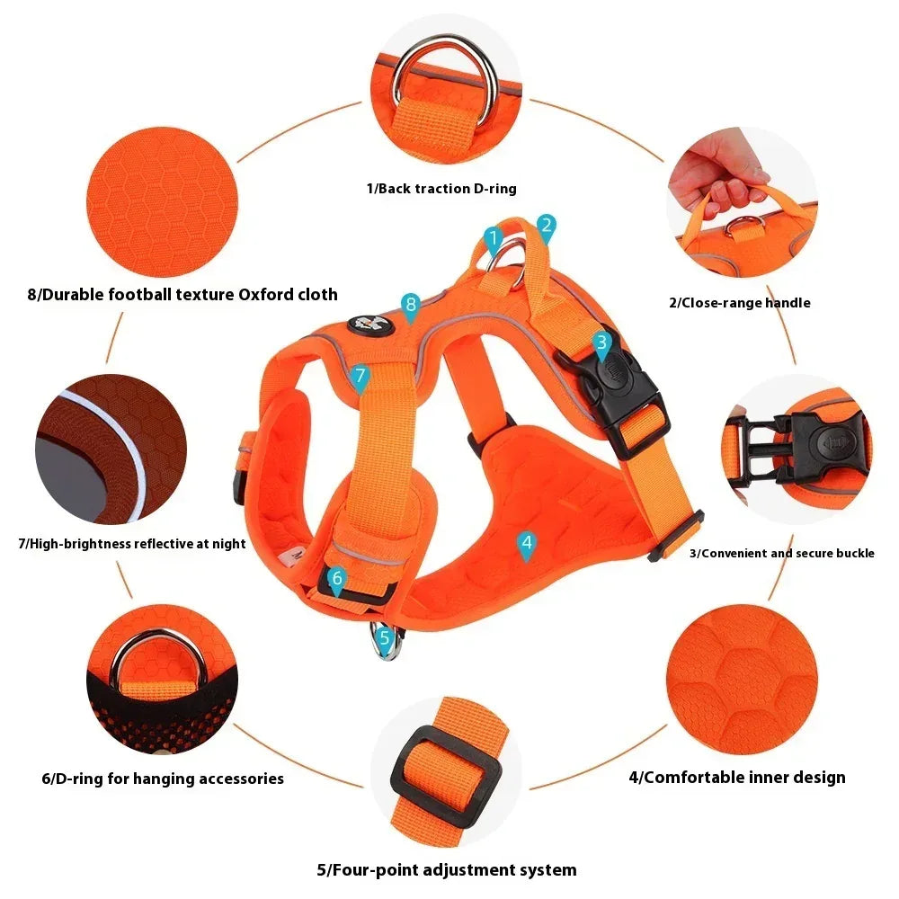 Reflective Vest Harness - Petmartopia
