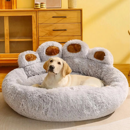 Bear Paw Calming Pet Bed - Anxiety Relief & Deep Sleep - Petmartopia