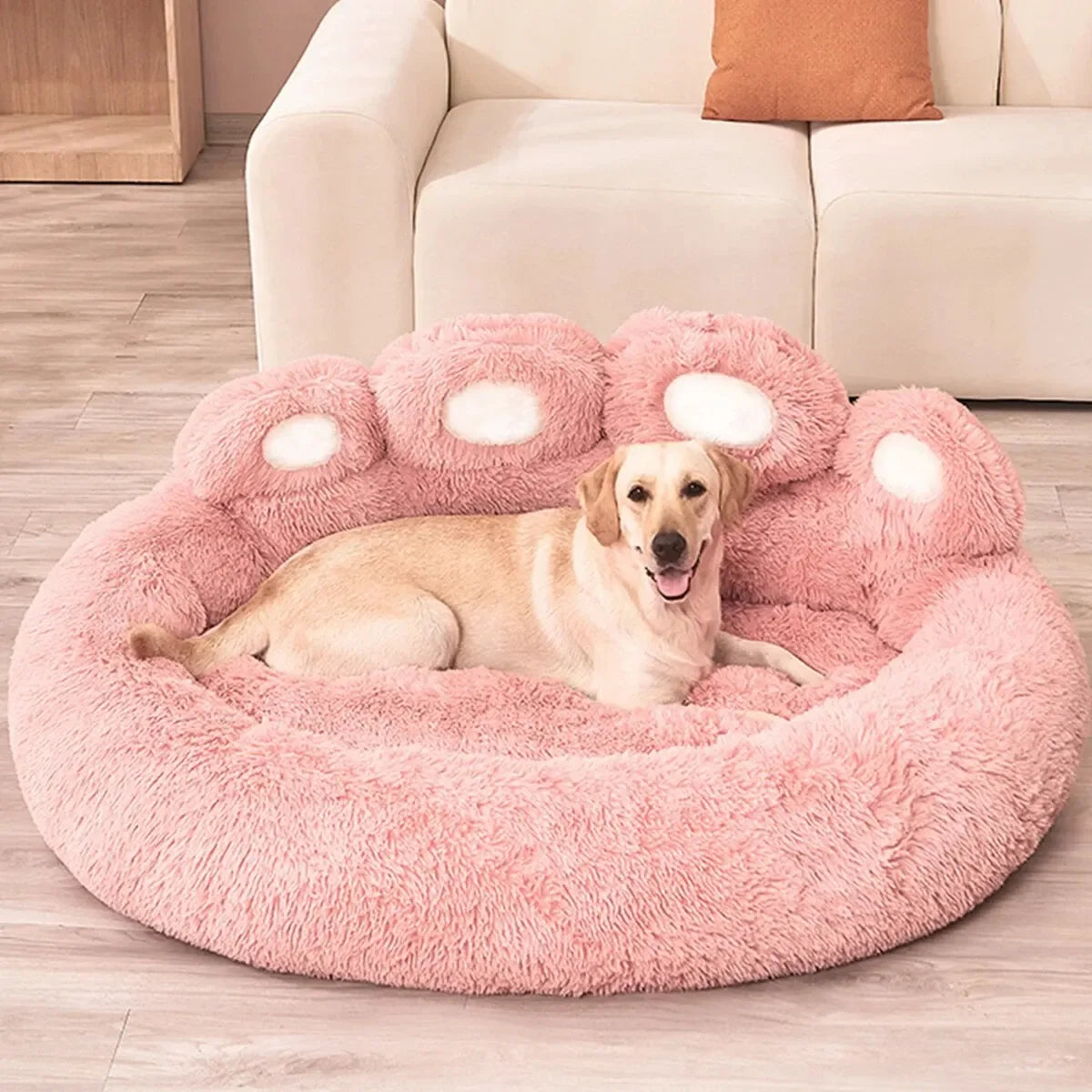 Bear Paw Calming Pet Bed - Anxiety Relief & Deep Sleep - Petmartopia