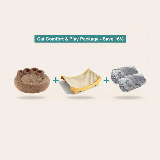 Cat Comfort & Play Package - Complete Happiness Bundle - Petmartopia