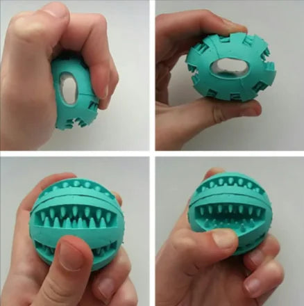 3-in-1 Dog Treat Ball - Slow Feeder & Dental Toy