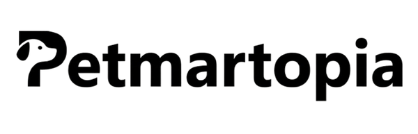 Logo of Petmartopia on a green background