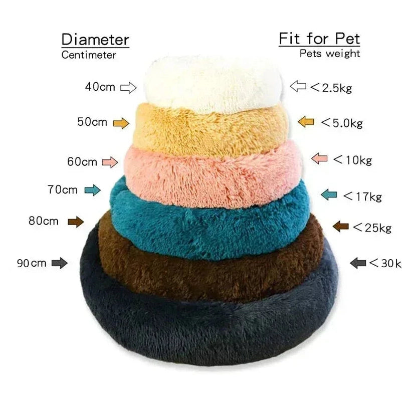 Luxury Round Pet Bed - Ultra-Soft Plush Comfort for Dogs & Cats - Petmartopia