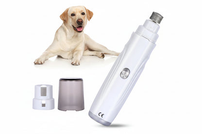 Quiet electric dog nail grinder rechargeable low-vibration nail trimmer for dogs and cats