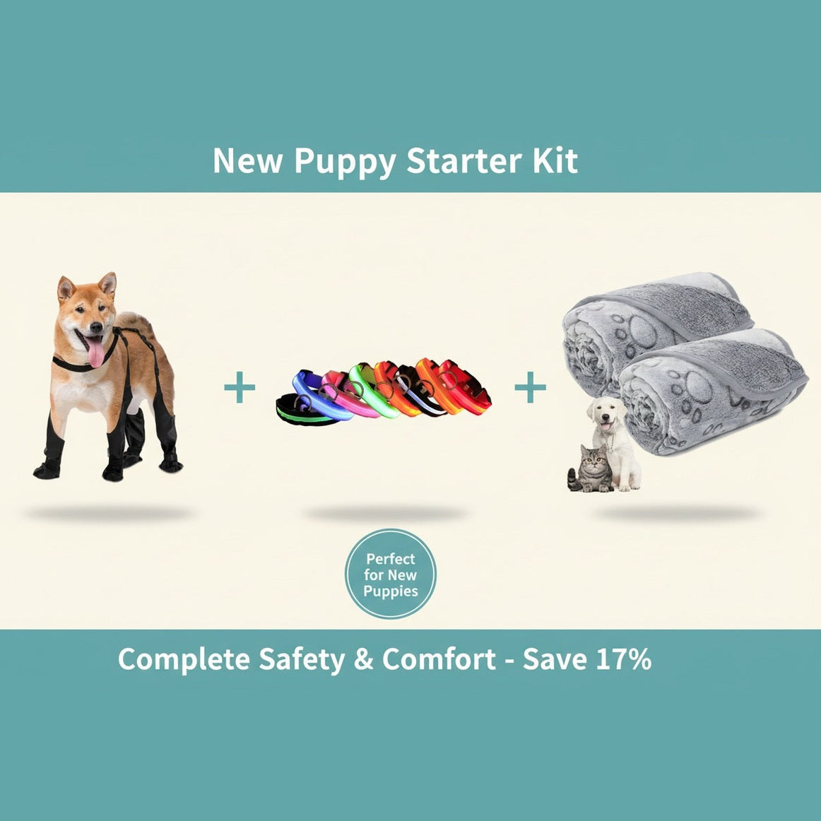 New Puppy Starter Kit - Complete Safety & Comfort Bundle