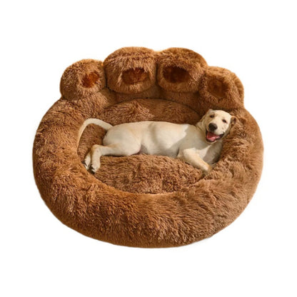Cute Bear Pow Pet Kennel Creative Cross-border Cat Nest Supplies Warm Four Seasons Universal Pet Sofa Sleeping Mat Nest
