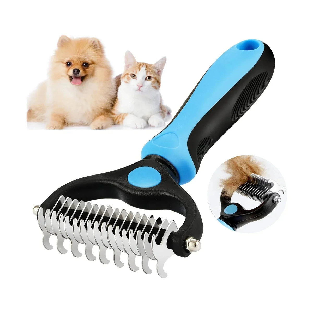 Professional Deshedding Brush - Veterinarian Recommended - Petmartopia