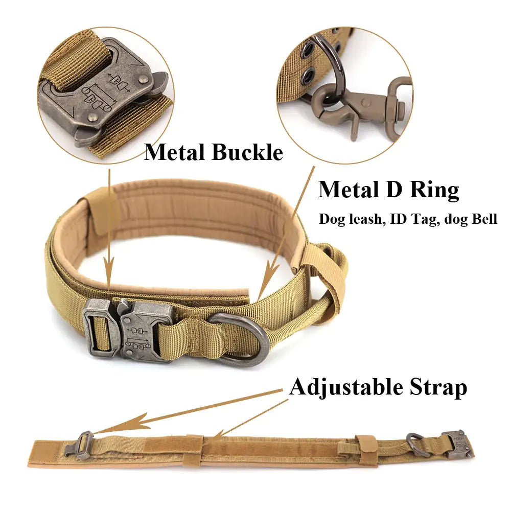 Tactical Nylon Dog Collar - Heavy-Duty