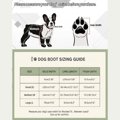 Rugged Paw™ Anti-Slip Waterproof Dog Boots Set of 4