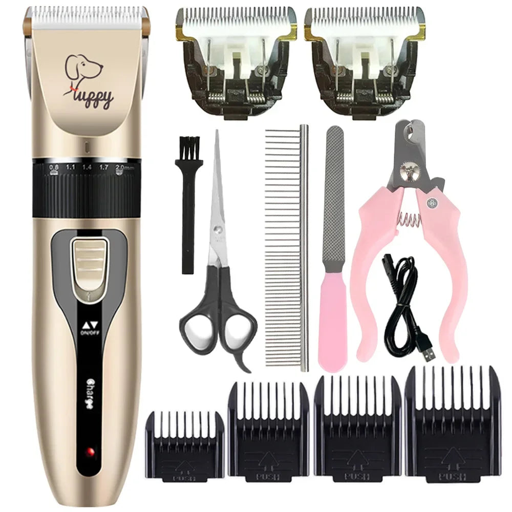 Salon-Quality Trims at Home — Quiet Cordless Pet Clipper Set