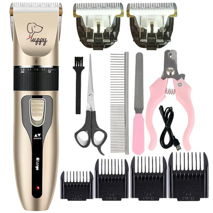 Salon-Quality Trims at Home — Quiet Cordless Pet Clipper Set