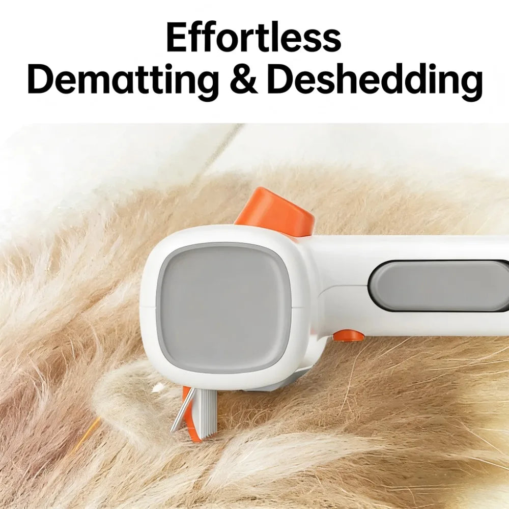 2-in-1 Cat Dematting & Deshedding Comb – Removes Knots, Mats & Loose Undercoat