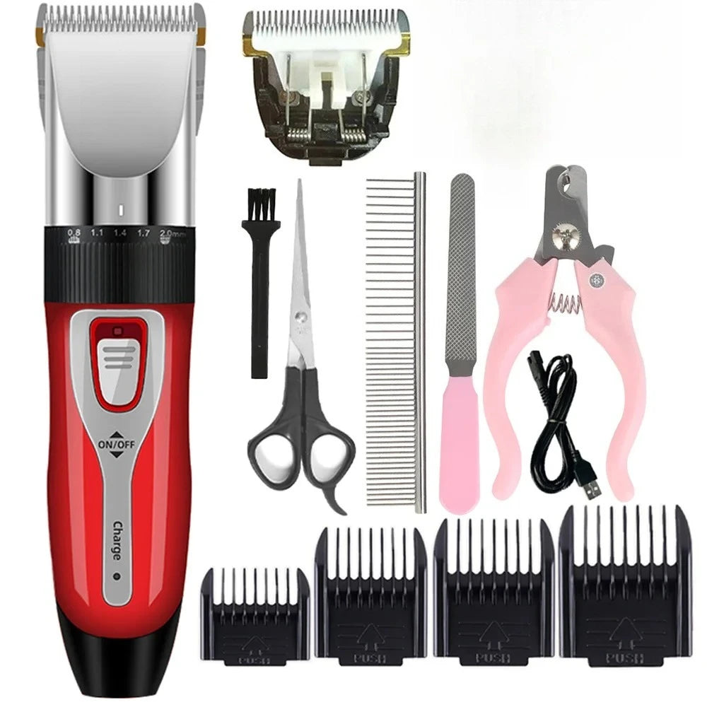 Salon-Quality Trims at Home — Quiet Cordless Pet Clipper Set
