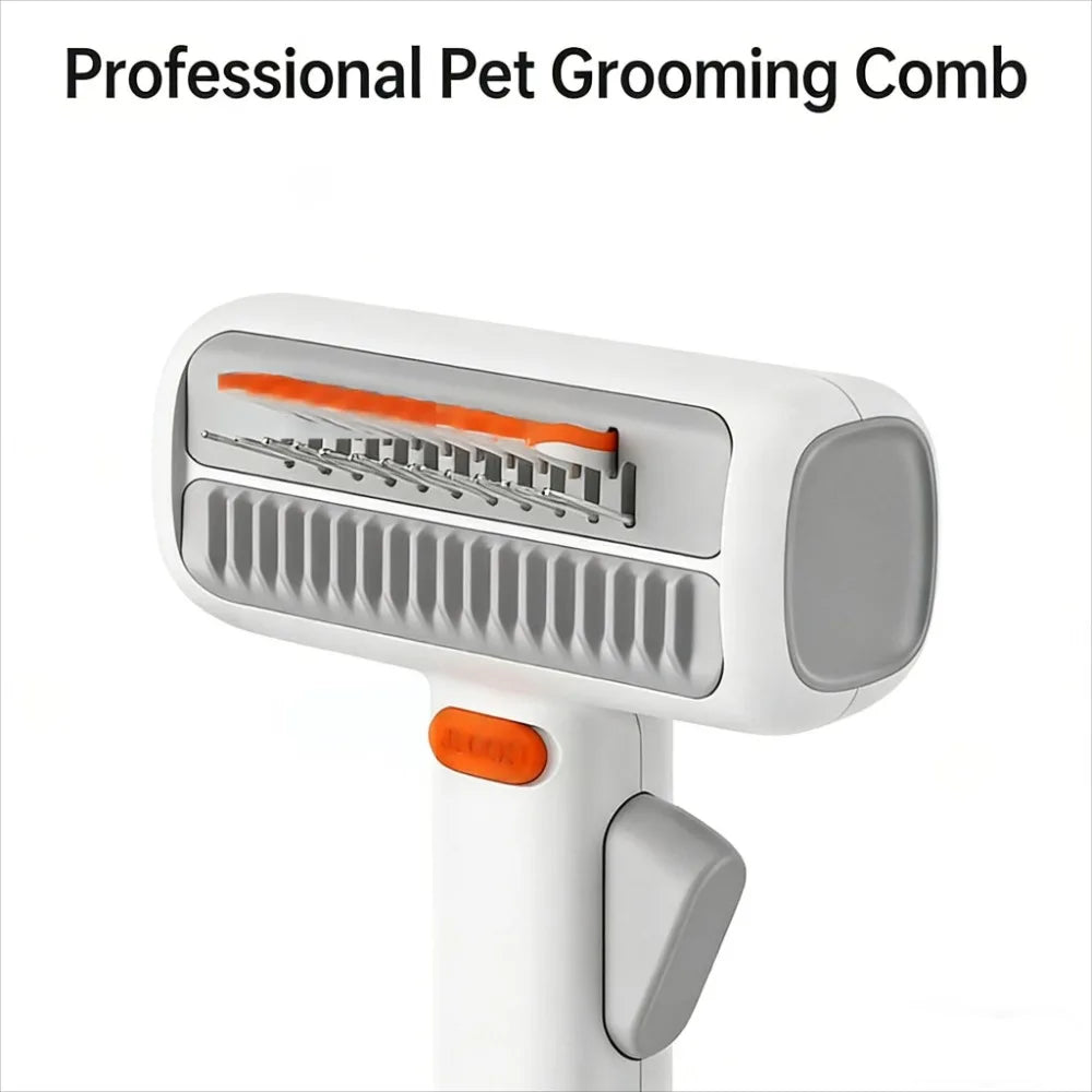 2-in-1 Cat Dematting & Deshedding Comb – Removes Knots, Mats & Loose Undercoat