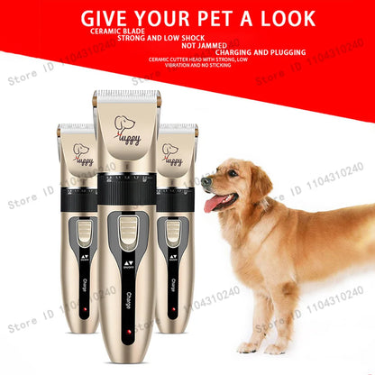 Salon-Quality Trims at Home — Quiet Cordless Pet Clipper Set