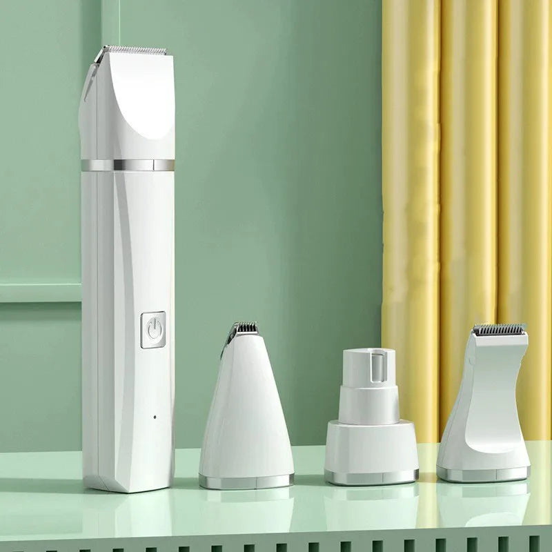 UltraQuiet™ 4-in-1 Precision Pet Grooming Kit – Clipper, Trimmer & Nail Grinder (USB-C)