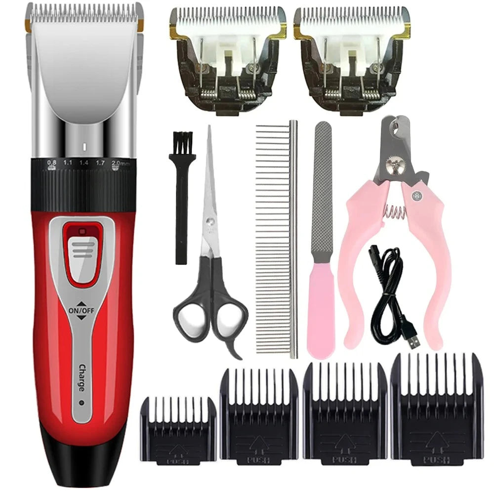Salon-Quality Trims at Home — Quiet Cordless Pet Clipper Set