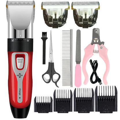 Salon-Quality Trims at Home — Quiet Cordless Pet Clipper Set