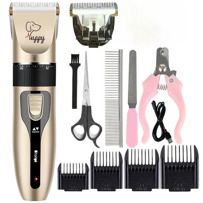 Salon-Quality Trims at Home — Quiet Cordless Pet Clipper Set