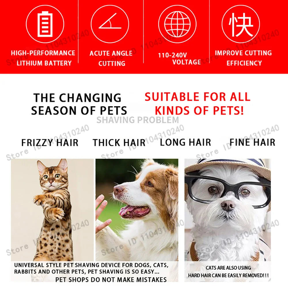 Salon-Quality Trims at Home — Quiet Cordless Pet Clipper Set