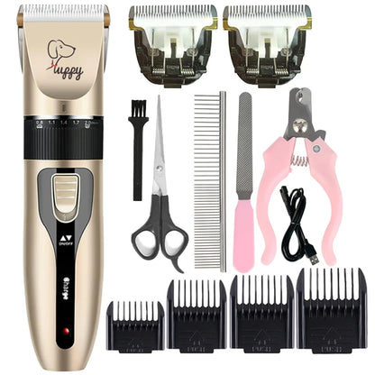 Salon-Quality Trims at Home — Quiet Cordless Pet Clipper Set