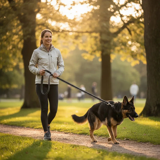Tactical Bungee Dog Leash - Shock-Absorbing & Reflective - Petmartopia