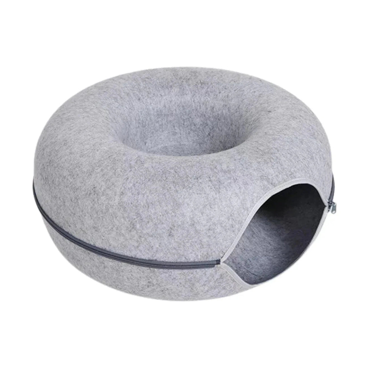 Tunnel Donut Cat Bed - Interactive Play & Sleep Combo - Petmartopia