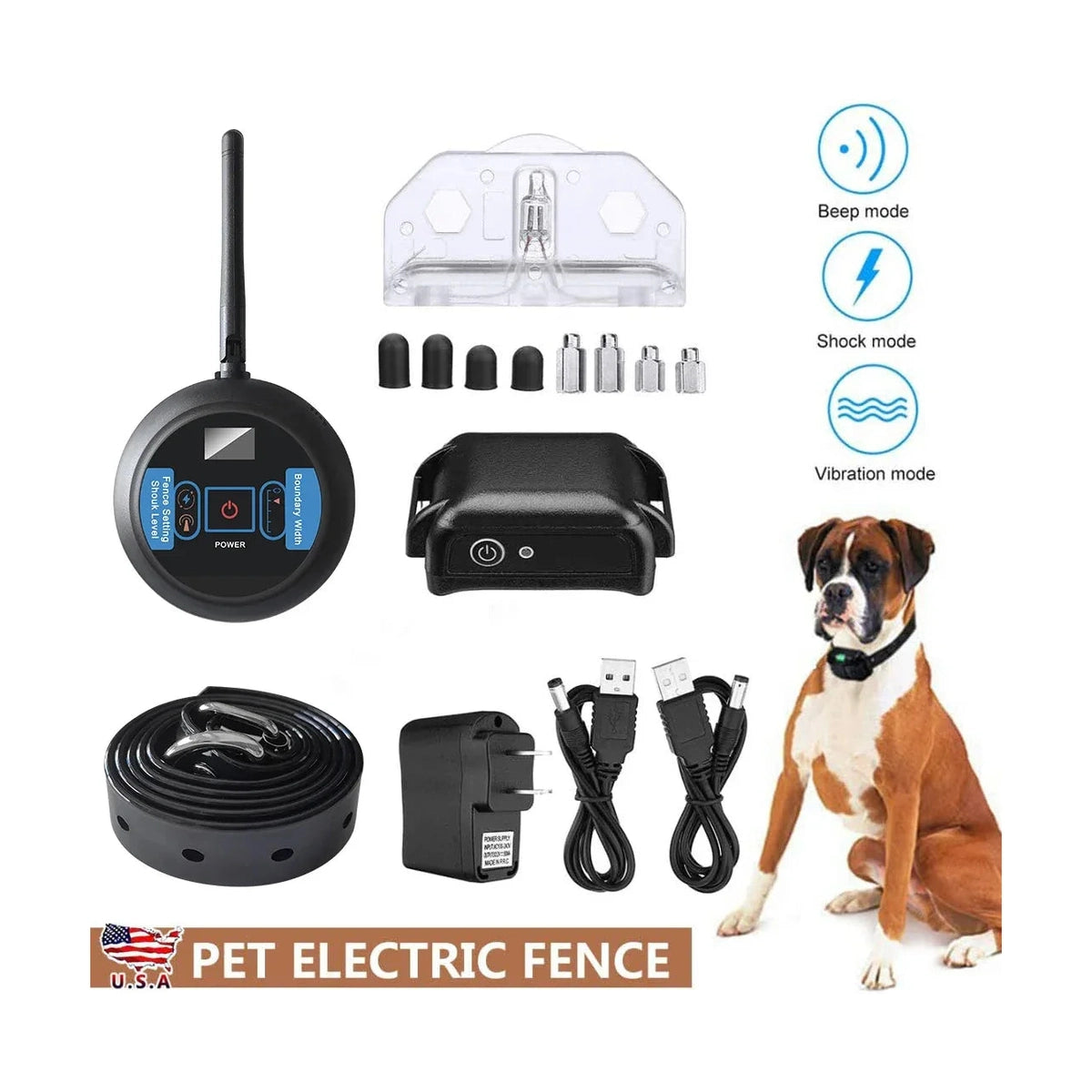 Wireless Pet Fence System - Safe Boundary Training - Petmartopia