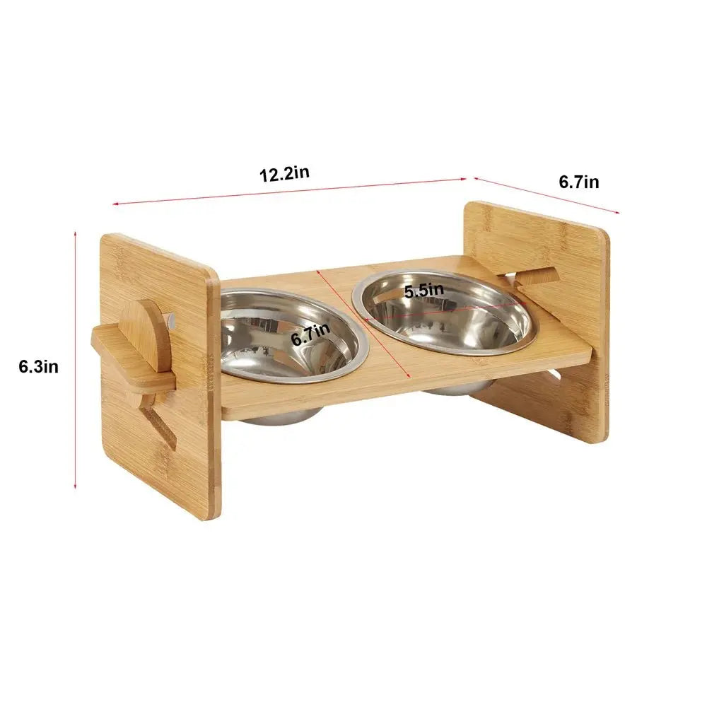 Adjustable Elevated Pet Bowls - Petmartopia