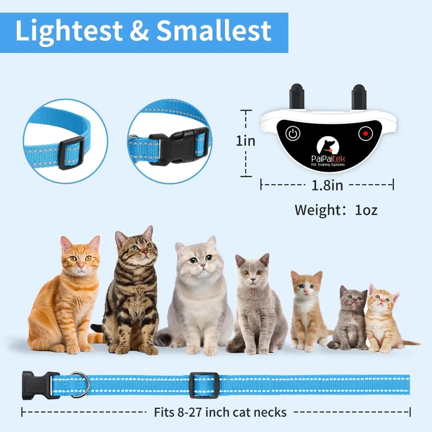 Anti Meow Cat Collar - Calming Comfort by Petmartopia - Petmartopia