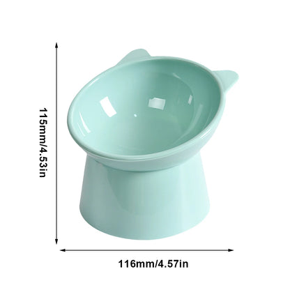 Anti Vomiting Ergonomic Raised Cat Bowl