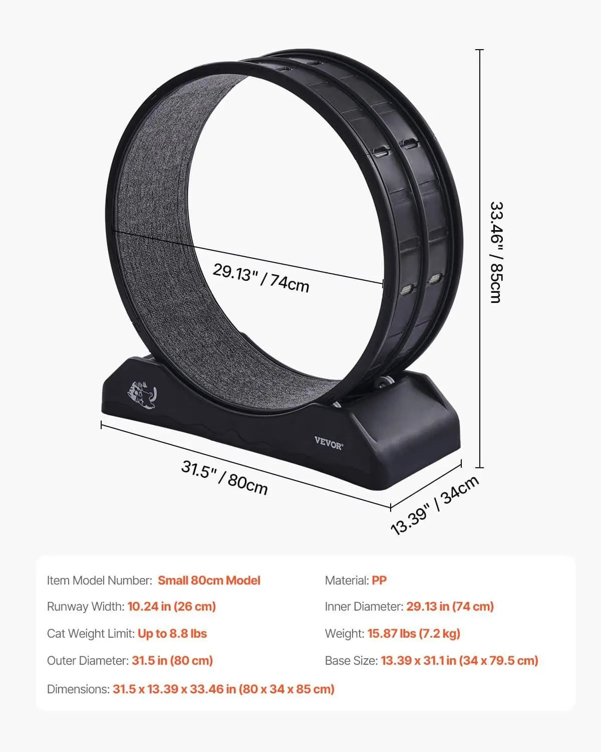 Beds & Furniture Black Cat Exercise Wheel